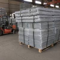 Keranjang Gabion Las Galvanis 2X1X1m Dinding Penahan Tanah Taman Dekoratif Kandang Batu Pembatas Bedeng Bunga Pagar