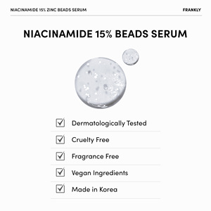 Sérum Visage FRANKLY à 15% de Niacinamide et PCA de Zinc pour le Contrôle du Sébum et la Prévention des Imperfections 30ml - Product Image 2