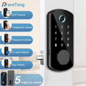 <span class=keywords><strong>Serrure</strong></span> de porte extérieure Tuya APP noire AF07, <span class=keywords><strong>serrure</strong></span> numérique à empreinte digitale et combinaison - Product Image 2
