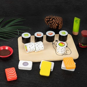 Bộ sushi mô phỏng. Nhiều hình dạng sushi với chai nước tương. Đáng yêu mèo mẫu thớt. Giả vờ chơi đồ chơi. - Product Image 3