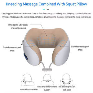 Masajeador Eléctrico de Cuello en Forma de U, Almohada Multifuncional Portátil para Masaje Cervical y de Hombros, Ideal para Viajes, Hogar y Auto - Product Image 3