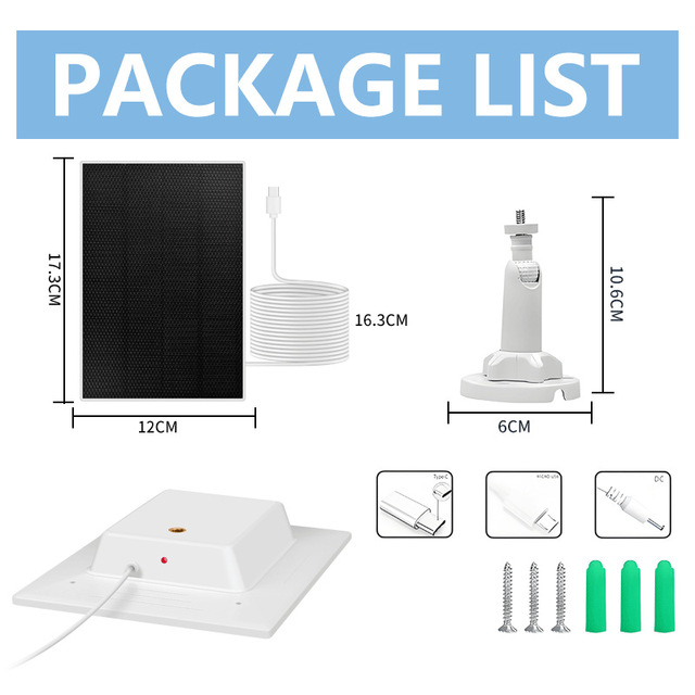 3W 5V 4 Ah Solar Panel with Bracket the LiFePO4 Battery for All Kinds of Solar Camera and Security System Power Green Supplier