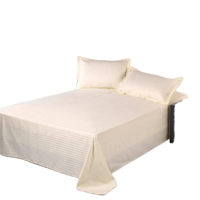 Lençol de cama barato algodão 40s tamanho king para fronha do hotel