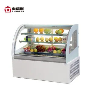 Refrigeradores de exhibición de pastel de ángulo recto de tamaño personalizado