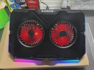 Great Roc – <span class=keywords><strong>refroidisseur</strong></span> pour ordinateur <span class=keywords><strong>portable</strong></span> 17 <span class=keywords><strong>pouces</strong></span>, ventilateur réglable, vitesse du ventilateur, support en plastique, 2 ventilateurs, <span class=keywords><strong>refroidisseur</strong></span> pour ordinateur <span class=keywords><strong>portable</strong></span> - Product Image 3