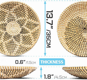 Decorazioni per la <span class=keywords><strong>Casa</strong></span> in Stile Bali, Arte Murale, Set in Rattan, Macramè, Arte di Lusso, Stile Boho, Tessuto in Ottone, Glamour - Product Image 6