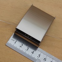 Boucle de ceinture personnalisée en nickel perlé plaqué fer, 57x42mm, haute qualité, conception OEM, marque Qiannan, modèle W1TM0022