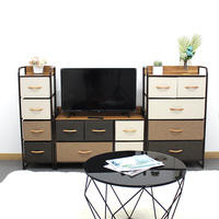 Livolo — meuble de rangement personnalisable, 4 tiroirs en tissu, vertical, facile à tirer, nouveauté, 5L-602