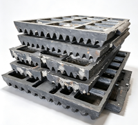 Fabrication de plaques d'usure pour concasseur à mâchoires extra large |   Fournisseur personnalisé de pièces de concasseurs pour engins lourds