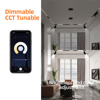 Projecteurs LED intelligents réglables Tuya Zigbee 24V 48V, éclairage sur rail magnétique encastré ou en saillie Dali