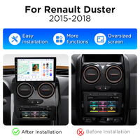 Autoradio Android Junsun 9 pouces avec CarPlay sans fil pour Renault Duster 2015-2018, système de navigation intelligent pour voiture, Bluetooth