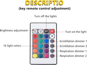 Luminous 3D Water Ripple Square Crystal <b>Night</b> <b>Light</b> with 16 Colors LED Battery Powered & Dimmable Modern Design High CRI 90 - Product Image 4