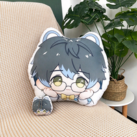 Produsen Mainan Boneka Plush Grosir Personalisasi, Gantungan Kunci Boneka Plush untuk Tas, Gantungan Kunci Bantal Plush Anime Mini Lucu Custom