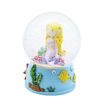 Petits Globes de neige en verre de sirène Souvenir bricolage Base de Globe de neige en verre pour filles femmes