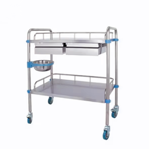 Factory Cheap Medical Stainless Steel <strong>Dressing</strong> Instrument Cart Hospital Clinic Nursing Cart Treatment <strong>Trolley</strong> - Product Image 1