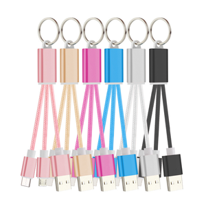 Groothandel Aangepaste Logo 2in1 Sleutelhanger Oplaadkabel Micro Usb Tp-C <span class=keywords><strong>2</strong></span> 1 Sleutelhanger Usb Koord Voor Ip Computer Relatiegeschenk - Product Image 6