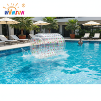 Rouleau aquatique gonflable Winsun à prix d'usine, boule roulante humaine personnalisée en TPU/PVC pour parcs aquatiques, pour enfants et adultes