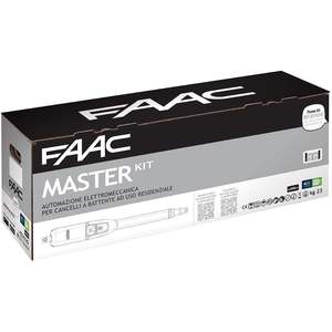 ชุดอุปกรณ์ควบคุมประตูบานเลื่อน Faac Master Kit 2 สำหรับบานประตูขนาด 2.5 เมตรต่อบาน ดีไซน์อุตสาหกรรมอะลูมิเนียม ใช้ไฟ AC 230 โวลต์ - Product Image 2