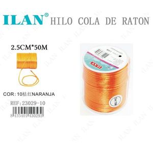 ILAN Rat Tail <b>Cord</b> 2.5Cm X 50M Orange Color For Crafting And Sewing - Product Image 1