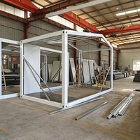 Conteneur préfabriqué de 20 pieds à installation rapide, certifié ISO CE, prix usine, galvanisé, résistant au vent, personnalisé, avec structure en acier