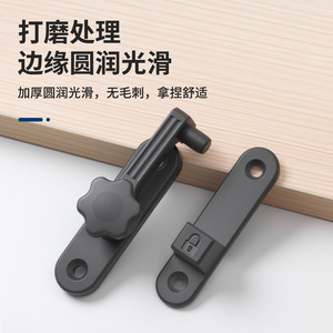 Zinc Alloy Door <b>Latch</b> Surface Mounted Anti Theft <b>Lock</b> For Sliding Door Easy Installation Modern Simple Style - Product Image 5