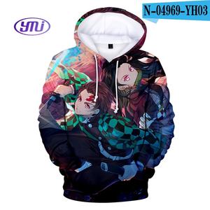 Tanjiro nezuko เสื้อฮู้ดพิมพ์ลายอนิเมะ66สไตล์เสื้อผ้าคอสเพลย์ถอดเสื้อมีฮู้ดฆ่าคน - Product Image 6