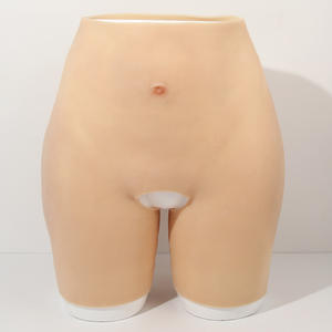 Vücut şekli açık kasık kalça popo kaldırma pantolon dikişsiz elastik simüle silikon kauçuk yanlış popo kalça yastıklı pantolon - Product Image 1