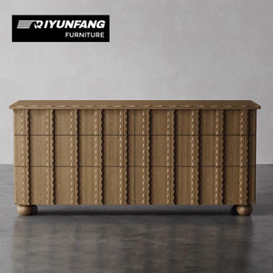 Mueble de Almacenamiento de Madera Sólida para Sala de Estar, Dormitorio u Oficina en Casa, Diseño Moderno y Lujoso, Ajustable, con 6 Armarios, Color Madera Marrón Nuez - Product Image 2