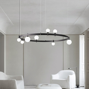 Postmodern Magic Bean Glass Chandelier for Living Room Bedroom <b>Dining</b> Room-Designer Showroom <b>Light</b> Fixture AC Power Source - Product Image 1
