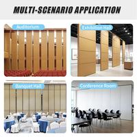 Dernière conception de cloison amovible en bois pliable, mur acoustique intérieur mobile, cloison coulissante pour auditorium