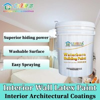 Peinture murale intérieure au latex Limeijia de qualité supérieure, écologique, inodore, haute couvrance pour chambre d'hôtes et bureau – Vente directe en gros