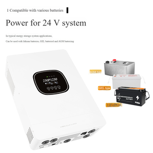 3.6KW IP65 Smart Double Sortie Hybride Onduleur Solaire Monophasé Grille avec Écran LCD Prend En Charge Les Batteries 24V - Product Image 1