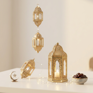 2027 Latest Ramadan Decorative Mini Moroccan Lanterns <b>Garland</b> for Hanging <b>Lighting</b> Decoration - Product Image 1