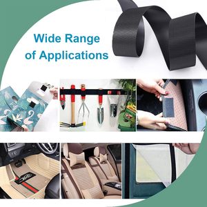 Bande <span class=keywords><strong>auto</strong></span>-agrippante en PVC, adhésive, largeur maximale 11 cm, applications de fixation et de montage robustes pour la maison et le lieu de travail, rouleaux de <span class=keywords><strong>velcro</strong></span> - Product Image 3