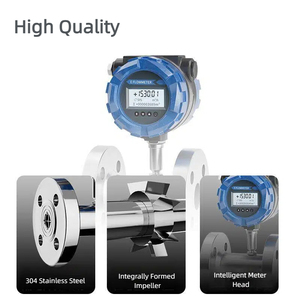 <strong>Turbine</strong> <strong>Flowmeter</strong> Stainless Steel Flange/Threaded/Clamp Connections 12-24VDC 4-20mA Rs485 Modbus DN10-DN200 for Water Liquid Oil - Product Image 2
