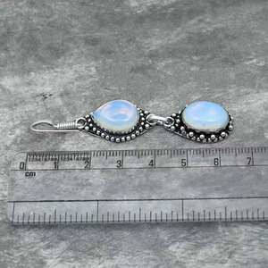 Pendientes de Mujer en Forma de Lágrima, Resina y Aleación con Engaste de Bisel, Joyería de Moda para Fiesta, Origen Yiwu - Product Image 4