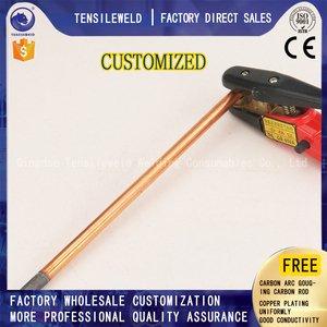 Sortie d'usine Cuivre Enduit Gouging Carbone Joint Soudage Carbone Tige Carbone Gouging Tiges Électrodes - Product Image 3