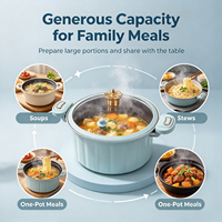 Coffrets Cadeaux Promotionnels : Marmite à Soupe Multifonctionnelle en Émail, Cocotte, Autocuiseur de Cuisine pour Cuisinières à Gaz et à Induction