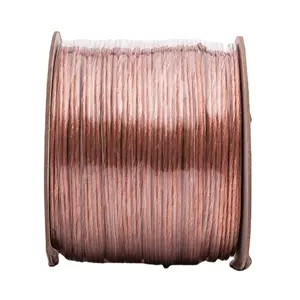 Câble de haut-parleur haut de gamme 0.5/0.75/1.0/1.5/2.0/2.5mm <span class=keywords><strong>plat</strong></span> PVC CU/CCA fil parallèle <span class=keywords><strong>Transparent</strong></span> pour son système Audio de voiture Hifi - Product Image 1