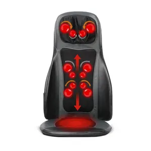 Shiatsu Car Massage Cushion Heat Vibration Relaxing Back Massager massage chair pad office neck pain relief healthcare products