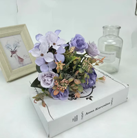 Hochwertige Seiden-Kunstrosen-Sträuße Blumenarrangements für Hochzeitsdekoration Restaurant und Foto-Requisiten