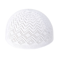 Turbante Árabe Musulmán de Color Sólido para Hombre, Redondo, de Chifón Transpirable, para Todas las Estaciones, Venta al por Mayor, Estilo Étnico Islámico de Poliéster
