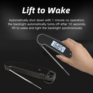 Термометр для еды, кухонные гаджеты, аксессуары для духовки, гриля, конфет, барбекю, подарки для него, папы, мужчин на день рождения, красный - Product Image 5