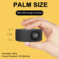 Mini projecteur le plus récent, projecteur de poche pour téléphone portable, prend en charge 1080P pour iPhone/téléphone Android YT200