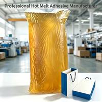 Bloc thermofusible jaune clair sensible à la pression, anti-déchirure, réutilisable, pour la fabrication de sacs de courses et l'emballage