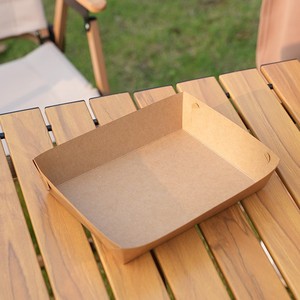 Barquettes pliables en papier kraft, contenants jetables à ouverture supérieure pour frites, poulet frit, saucisses - Product Image 5