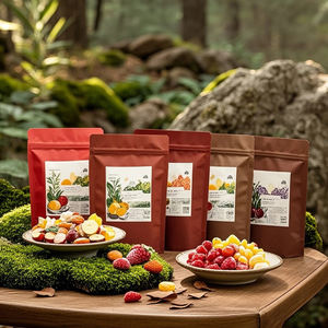 ถุงกระดาษคราฟท์สีน้ำตาลพร้อมซิปสำหรับใส่ขนมผลไม้อบแห้งเป็นมิตรต่อสิ่งแวดล้อม - Product Image 4