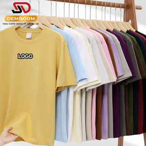 T-shirt en coton uni avec impression en relief <span class=keywords><strong>JSD</strong></span> OEM en gros, T-shirt personnalisé 100% coton très vendu, T-shirts surdimensionnés pour hommes - Product Image 3