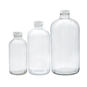 250/500/1000 मिली स्पष्ट प्रयोगशाला अभिकर्ता बोतल-सफेद स्क्रू टोपी भोजन-ग्रेड के साथ नया बॉस्टन राउंड ग्लास - Product Image 2