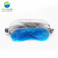 Compresse de gel réutilisable pour thérapie chaude et froide avec masque oculaire pour le sommeil, masque de sommeil froid avec bande réglable pour soulager le stress oculaire